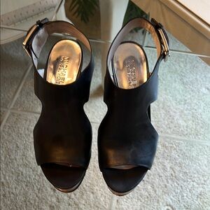 Michael Kors Black Heeled Sandals